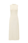 SWAYING/KNIT Silk Cashmere Back Slit Long Vest SW24SS1T17 White